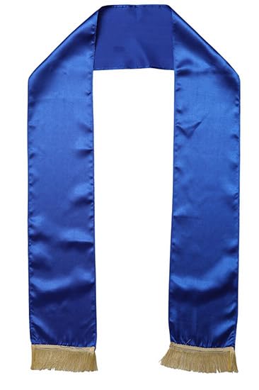 luxurion world Blue plain unisex Satin silk stole bring timeless elegance, making every wedding, anniversary, birthday, or celebration special by welcoming guests with warmth and grace-picture-48
