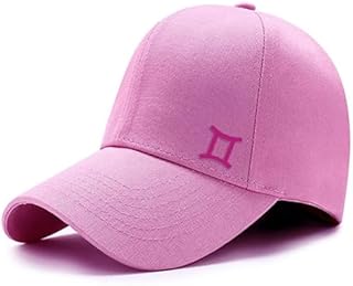 كاب بينك مع شعار برج الجوزاء باللون الزهري