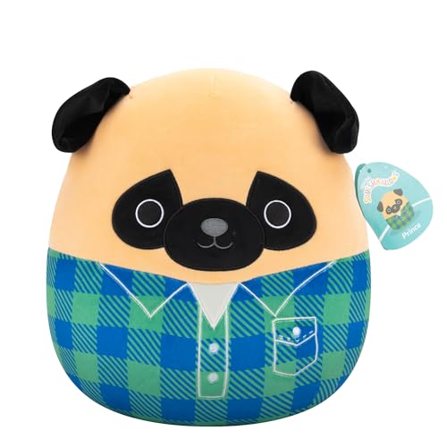 Squishmallows SQCR06622 - Prince der Mops 30 cm, offizielles Jazwares Plüsch, superweiches Kuscheltier