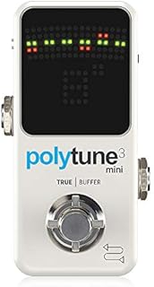 TC Electronic POLYTUNE 3 MINI Tiny Polyphonic Tuner with Multiple Tuning Modes and Built-In BONAFIDE BUFFER