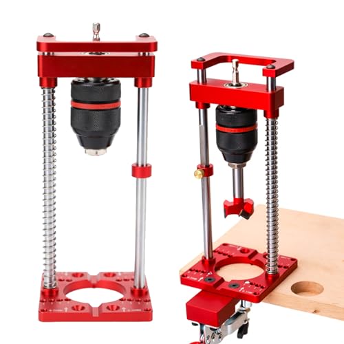 Kit support de fixation pour perceuse à main et établi avec échelles de menuiserie bois - 7