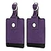 Genuine Leather Luggage Suitcase Tags, Fintie Travel Baggage ID Identifiers Label Tag with Snap Closure - Set of 2, Purple