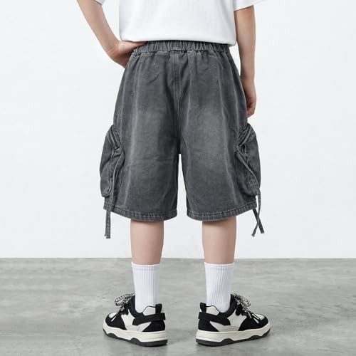 Shorts en jean garçons de style cargo ample