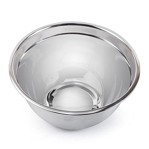 Tigela Mixing Bowl Aço Inox Gourmet Mix Prata 26Cm