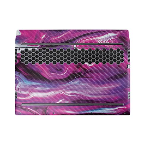 Image of MightySkins Carbon Fiber Skin Compatible with Alienware M17 R5 (2022) Full Wrap Kit - Pink Melt | Protective, Durable Textured Carbon Fiber Finish | Easy to Apply & Change Styles | Made in The USA