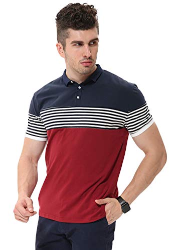 Image of fanideaz Branded Mens Half Sleeve Cotton Striped Polo T-Shirt for Mens || Polo Tshirt for Men || Branded Tshirt for Men