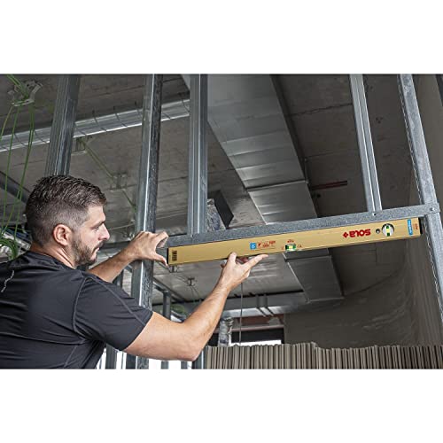 SOLA AZM 100 - Wasserwaage magnetisch 100 cm - starker Halt durch Neodym Magnete - Wasserwaage mit Magnet 100 cm - patentierte SOLA-Focus Libelle