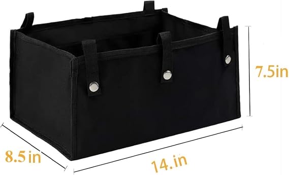 Under Seat Tote Rollator Black Bag for Rollator Walker - Medical Storage Bag Replacement - Mobility Walker Accessories for Seniors