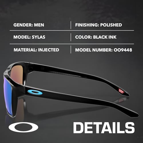 Image of Oakley SYLAS OO9448 Rectangle Shape Sunglasses With Official Eyewear Kit | Men's Sunglasses