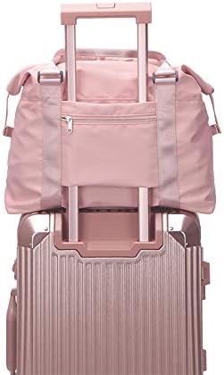 Miss or Miss weekender bags for women,Travel Duffel Bag, Sports Tote Gym Bag, Shoulder Weekender Overnight Bag for Women (Pink)… 6 Miss or Miss weekender bags for women,Travel Duffel Bag, Sports Tote Gym Bag, Shoulder Weekender Overnight Bag for Women (Pink)…