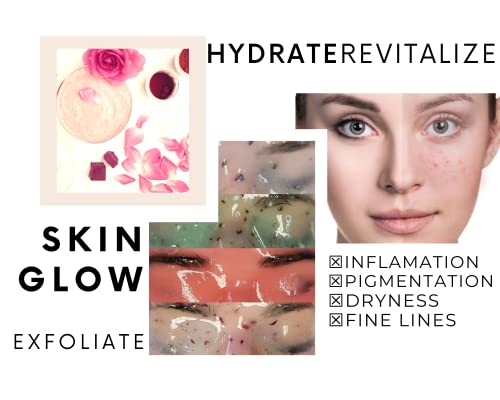 Apthcry Hydra Jelly Mask | Premium Peel Off Rose Petals & Nacinamte Formula For Home Professional Facial | 160G/5.6Oz #TOP1