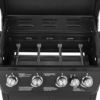 TAINO BRANDO 4+1 Gasgrill 4 Brenner Seitenkocher BBQ Grillwagen Gasgriller – Ansicht 9