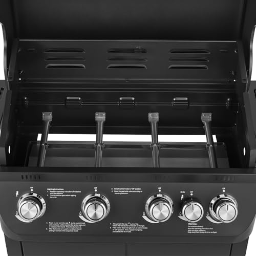 TAINO BRANDO 4+1 Gasgrill 4 Brenner Seitenkocher BBQ Grillwagen Gasgriller