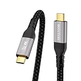 HOTUTUKI USB C auf USB C Kabel 1m - 20Gbps Datenübertragung,usb 3.2 PD 3.1 100W 5A, 4K@120Hz 5K@60Hz, Thunderbolt 4/3 Kompatibel für Handy, video, Monitor, VR, Externe SSD