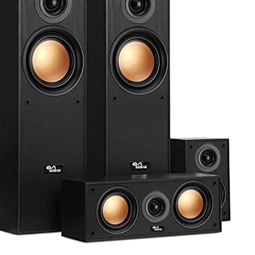 Evidence Acoustics Ensemble HiFi/Home-Cinéma EA950-PG – 5 Enceintes 850W – Bass Reflex – Haut-parleurs Finition cuivre - Les Beatles, Paul McCartney, John Lennon, RIngo Starr, George Harrison Evidence Acoustics Ensemble HiFi/Home-Cinéma EA950-PG - 5 Enceintes 850W - Bass Reflex - Haut-parleurs Finition cuivre – Image 4