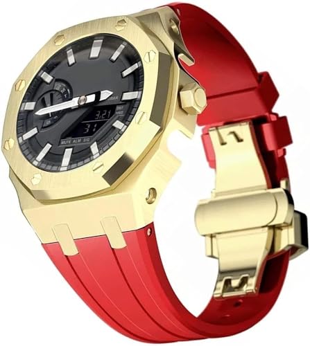 Boîtier en acier inoxydable GA2100 et bracelet silicone luxe