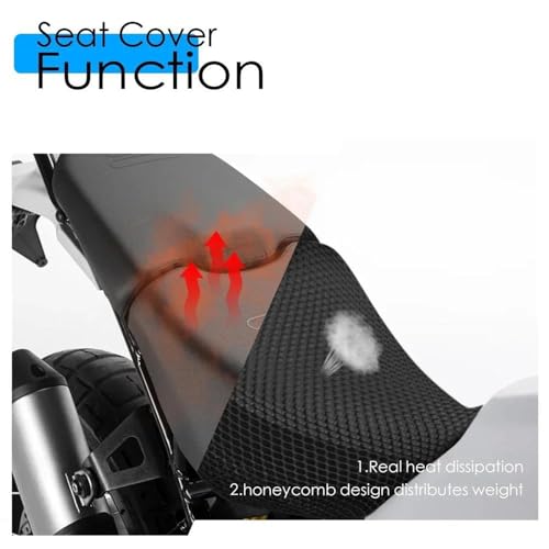 Cojines para asiento de motocicleta Ducati Desert X 2022-2024 transpirables 5