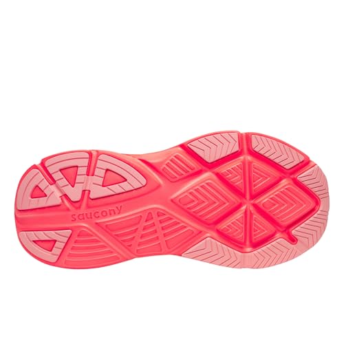 Image of Saucony Women's Guide 18 Sneaker, White /Fluoro, 12