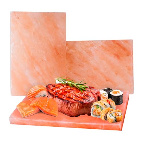 FOCUS NUTRITION Pink Himalayan Salt Block - Salt Stone For Grilling, Cooking, Serving | 100% Pure Salt Slab | Unique Gifts for Cooks | Food Grade