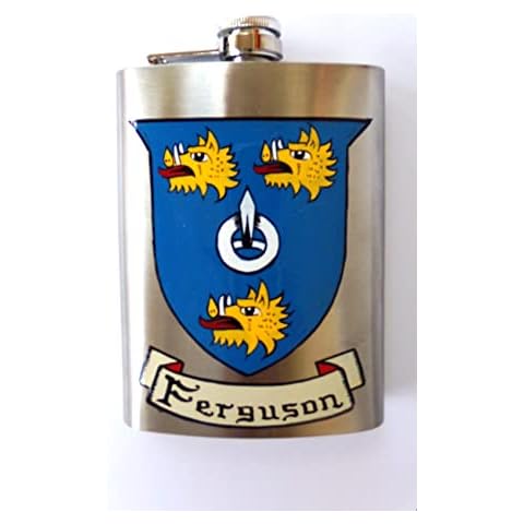 Hip Flask with Family Crest Cover