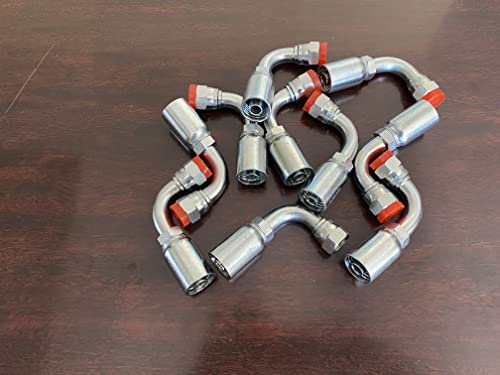 10 PK FJX90-06-06 | 3/8" Hydraulic Hose x 3/8" JIC Female Swivel Fitting HY U Series type
