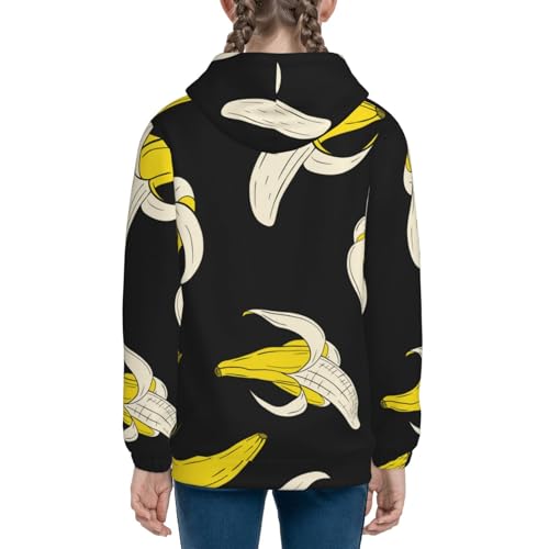 Banana3 Kids Pullover Hoodies Boys Zip Up Sweatshirts Girls Athletic Clothes with Pocket 5
