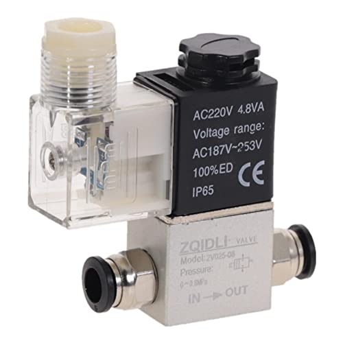 Électrovanne 2V025-08 1/4" pour stopper les fuites d'air comprimé en 220V ou 12V - 6