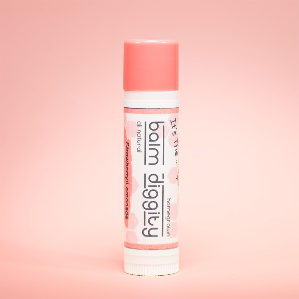 It's The Balm Diggity All-Natural Strawberry Lemonade Lip Balm 2-pk, handcrafted using only 5 pure ingredients, 0.15 ounces per tube - Image 3
