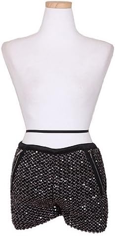 Amazon Nugabo ヌガボ 少女時代のテヨン セクシー スパンコール ショートパンツ Silver ショートパンツ 通販