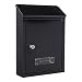Produktbild Profirst Mail PM 400 Briefkasten Schwarzgrau Stahl Zylinderschloss 2 Schlüssel Sichtfenster Namensschildhalter beidseitiger Einwurf inkl. Befestigungsmaterial