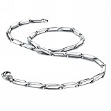 Merdia Stainless Steel Ingot Chain Necklace for Man | Chains for Men | Men Jewelry | Stainless Steel Necklace for Men | Men Necklace | Chains for Boys | Men Fashion | Necklaces for Men