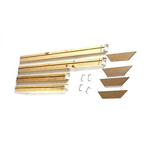 TopHomer Kit de cadres DIY en bois, peinture sur bois, baguettes de tension pour toile, art mural, peinture à l'huile, exposition (40 x 40 cm)