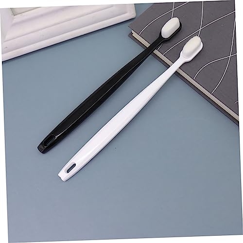 ORFOFE 2stücke Zahnbürste Mit Zahnbürste Für Zahnfleischpflege Geeignet Für Erwachsene Mit Festem Griff Und Sanfter Polierung Für Mundhygiene Für Zuhause Und Unterwegs – Bild 7