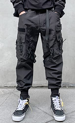 MOKEWEN Men's Women Streetwear Joggers Tech Novelty Pants4