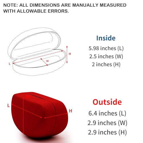 Image of Leather Extra Large Case for Most Sunglasses and Eyeglasses