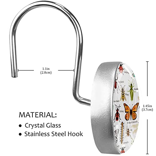 Crochets pour rideau de douche en acier inoxydable finition haute précision - 4