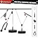 Mikolo Fitness LAT and Lift Pulley System, Dual Cable Machine(70'' and 90'') with Upgraded Loading Pin for Triceps Pull Down, Biceps Curl, Back, Forearm, Shoulder-Home Gym Equipment(Patent)