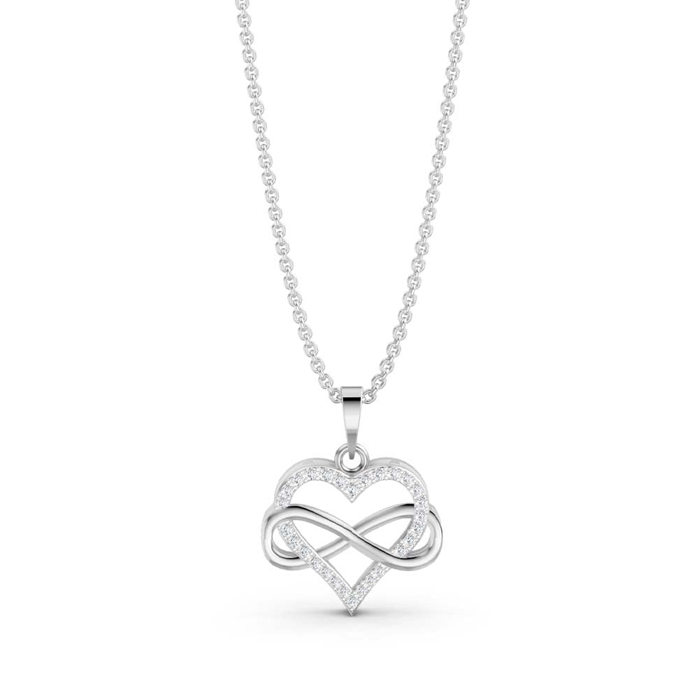 925 Pure Sterling Silver Pendant Necklace for Women, Heart Shape Design, BIS Hallmark, Free Size, Valentine's Day Gift for Girlfriend, Birthday, Anniversary Surprise for Wife,(PendantHeartShape-01)-image-35
