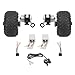 CRYBY Motor Drive Air Wheel Conversion Kit, 350W Double Wheel Electric Wheelchair Motor Kit with 2 Motors and Thumb Throttle