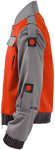 Adult Marty Mcfly Costume Men Jacket Zipper Coat Suit - Image 2