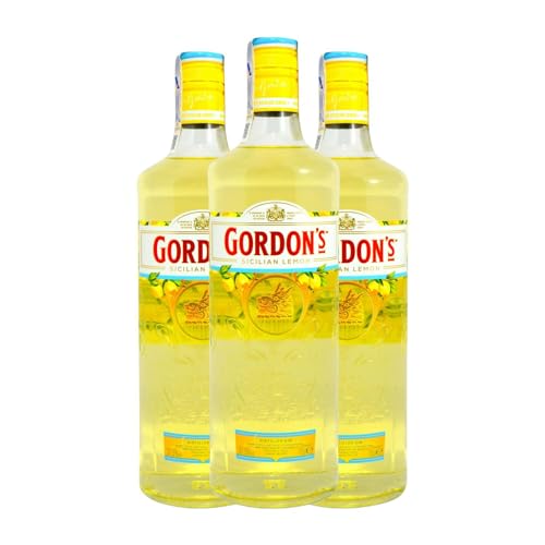 Ginebra Gordon's Lemon Sicilian 70 cl (Caja de 3 Botellas de 70 cl)