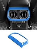 Savadicar Sky Blue Interior Accessories - Rear Air Vent Bezel Trim Cover for 2018-Present Jeep Wrangler JL JLU 4XE & Gladiator JT - Solid Color Interior Decor Upgrade Option, 1-Piece