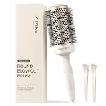 AIMIKE NaturaVol Round Brush for Blow Out, Large Round Hair Brush for Fine Hair with Nano Thermal Ceramic Tech, for Blow Drying & Styling, Adds Volume & Smoothness (2.1 Inch Barrel, 3 Inch Bristle)