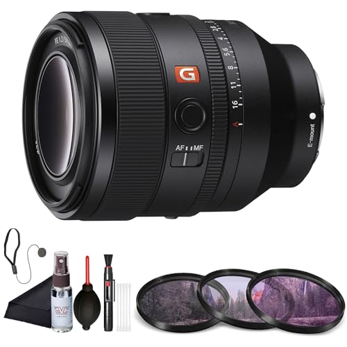 Image of Sony FE 50mm F1.2 GM Standard Prime Lens (SEL50F12GM) - Full-Frame E-Mount | Ultra-Bright F1.2 Aperture | Filter Kit, Cap Keeper, Cleaning Kit