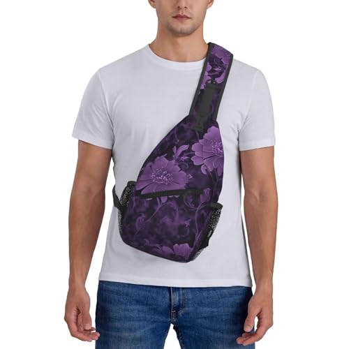 Mochila tipo bandolera para hombre y mujer negra miniatura 7
