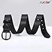 SUOSDEY Womens Casual Leather Belt for Jeans Dress Pants,Fashion Ladies Waist Black Belt