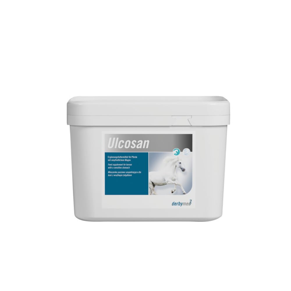 Derbymed Ulcosan | 2,5 kg | Ergänzungsfuttermittel für magenempfindliche Pferde | Pellets