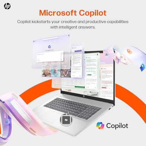 Image of HP 17 Inch Laptop 2026 Edition, Intel 13th i3 (8 Cores), 8GB RAM, 17.3 inch IPS, USB-C, Wi-Fi 6, 128GB SSD, Windows 11, Large Screen