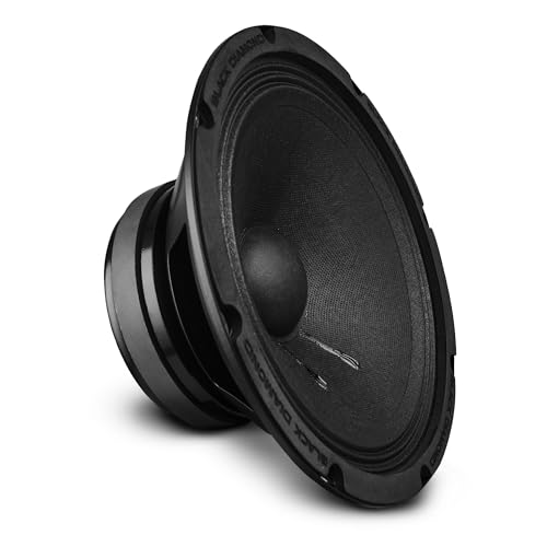 BLACK DIAMOND 8" PRO Mid-Bass Loudspeaker 8-Ohm 300 Watts, Great for Both Sealed and ported enclosures - DIA-8MB300-8