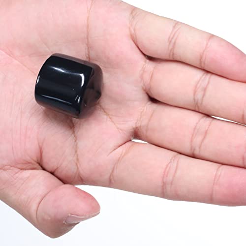 Image of Acocony 1 Inch Rubber Cap (25.40 mm) Round Black Pack of 12 | 1 inch PVC Rubber End Caps Dustproof, Protective & Aesthetic Flexible Covers for Tubing, Pipes, Poles, Bolts & More